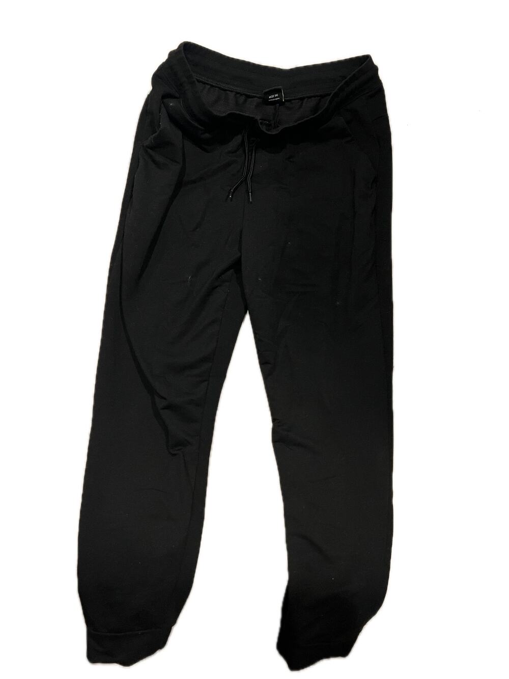 Athletic Works Black Sweatpants Joggers Mens Med 32-34